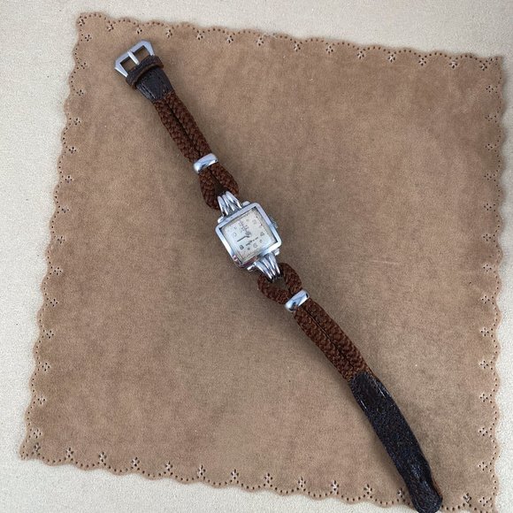 Rare Vintage Swiss Made Optima 17 Rubis Mechanical Ladies Bracelet Watch Working - Picture 4 of 9